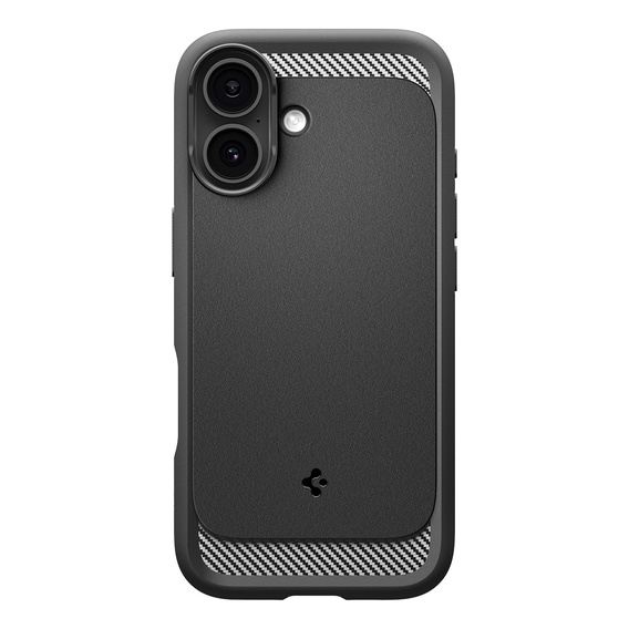 Carcasă Spigen Rugged Armor MagSafe pentru iPhone 17, negru mat