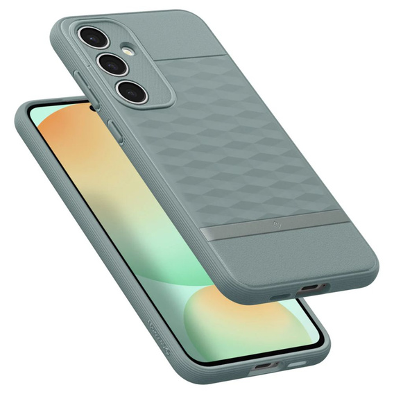 Husa Caseology pentru Samsung Galaxy S24 FE, Parallax, verde