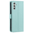 Husă cu clapetă pentru Samsung Galaxy S25 FE, Rhombus Crossbody Leather, verde
