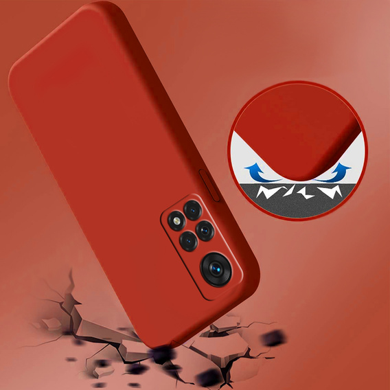 Husa pentru Xiaomi Redmi Note 11 Pro 4G, Silicone Lite, roșu