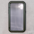 Love Mei Huse pentru iPhone 12, armored with glass, verde