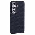 Carcasa pentru Samsung Galaxy S25+ Plus, Carbon Fiber MagSafe, negru