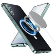 Carcasă de protecție pentru camera foto pentru Samsung Galaxy Note 10+ Plus, CamShield MagSafe, transparent / verde