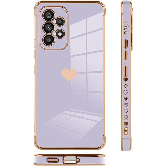 Huse pentru Samsung Galaxy A13 4G, Electro heart, violet