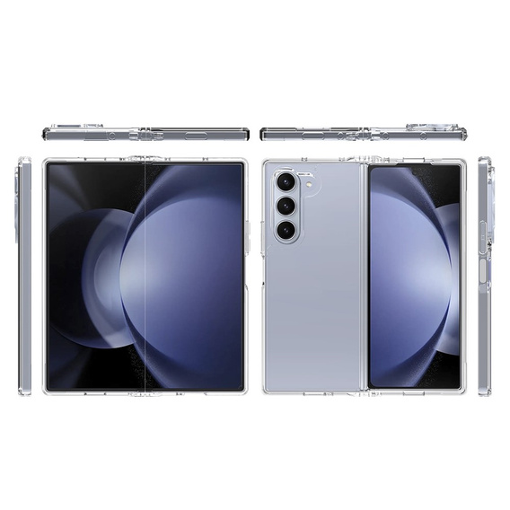 Huse pentru Samsung Galaxy Z Fold6 5G, Fusion Hybrid, transparentă