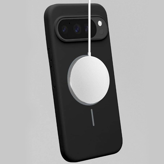 Manșon din silicon pentru Google Pixel 10 Pro XL, pentru MagSafe, negru