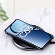 Carcasă pentru Realme C63, cu placă magnetică, transparent / negru