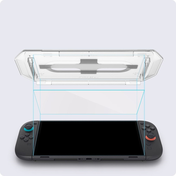 Folie din sticlă Spigen Glas.tR EZ Fit 2-Pack pentru Nintendo Switch 2 – Transparentă