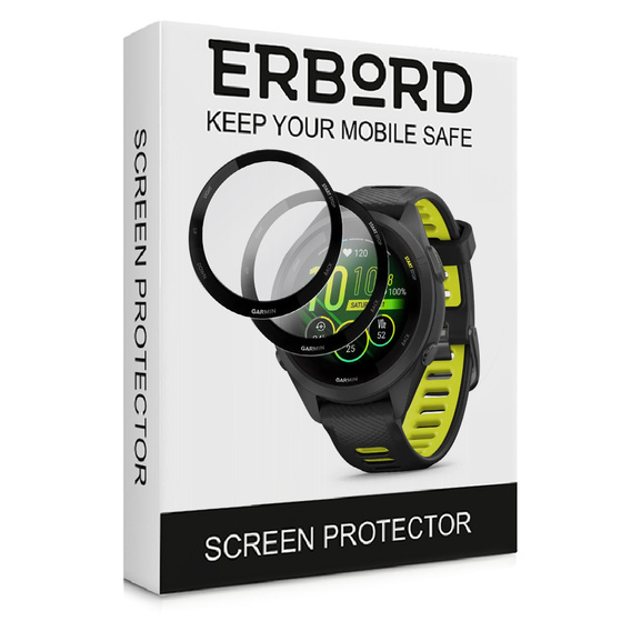 2x ERBORD Hybrid Glass pentru Garmin Forerunner 265S