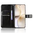 Cu clapetă pentru Realme 14 Pro+ 5G, Crazy Horse Wallet, negru