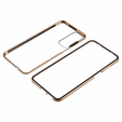 Husa pentru Samsung Galaxy A16, Magnetic Dual Glass, de aur
