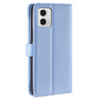 Cu clapetă pentru Motorola Moto G73 5G, Wallet Zipper Pocket, albastru