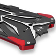 Husă blindată pentru Asus ROG Phone 6 5G, Aluminum Alloy, negru / roșu