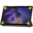 Husă pentru Samsung Galaxy Tab A8 10.5 SM-X200 SM-X205, Smartcase, maroon