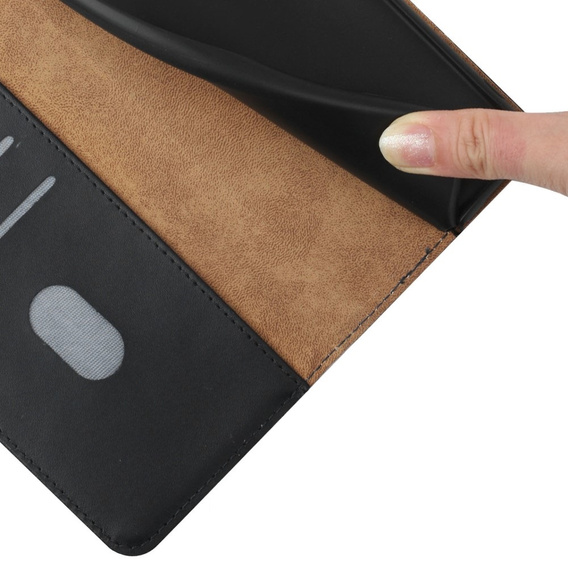 Husa cu clapetă pentru Samsung Galaxy Xcover 7, Split Leather, negru