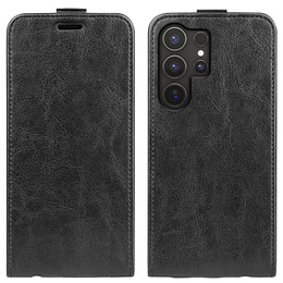 Cu clapetă pentru Samsung Galaxy S25 Ultra, Flip, negru
