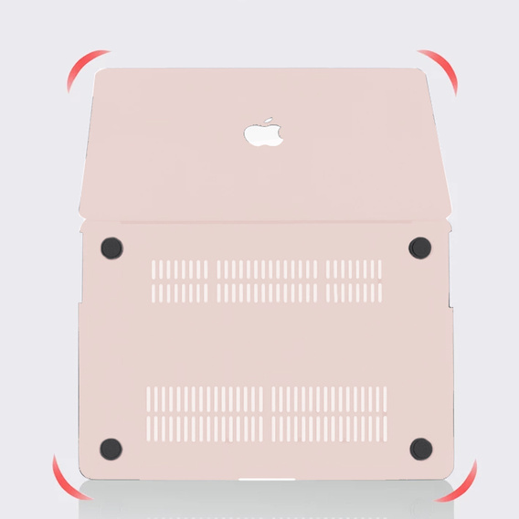 Husă pentru Macbook Pro 14.2 A2442, HardShell, roz