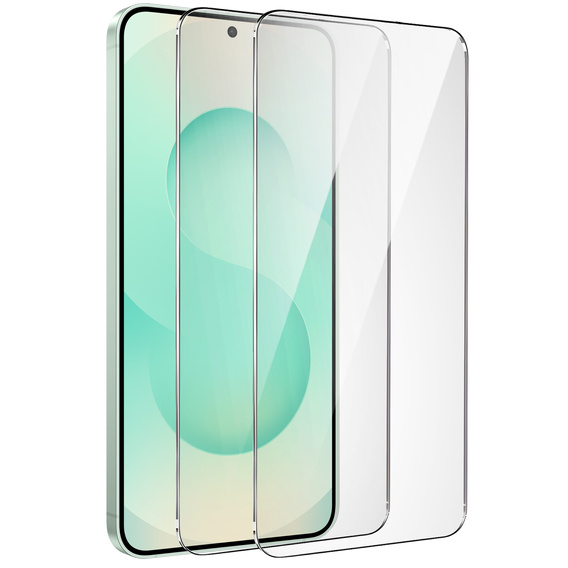 2x Sticlă călită pentru Samsung Galaxy S24+ Plus / S25+ Plus, ERBORD Easy App 9H Screen Protector