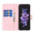 Cu clapetă pentru Samsung Galaxy Z Fold6 5G, Wallet, BINFEN COLOR, roz