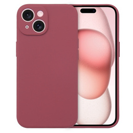 Husa pentru iPhone 15, Silicone Lite, roșu