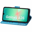 Cu clapetă pentru Samsung Galaxy A26, Butterfly, albastru