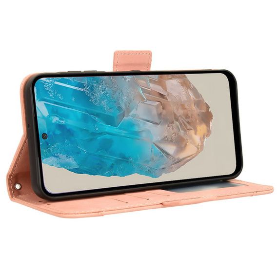 Cu clapetă pentru Samsung Galaxy M35, Card Slot, roz