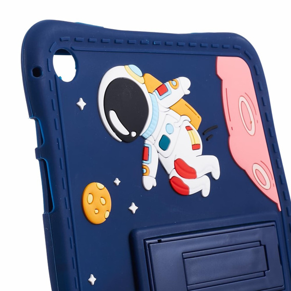Husă din silicon pentru copii pentru Samsung Galaxy Tab A9+ X210 / X215 / X216B, Armoured, Astronaut, albastru marin