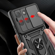 Husă blindată pentru Motorola Moto G86 5G, CamShield Slide, negru