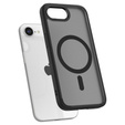 Carcasă MagSafe Spigen pentru iPhone 16E, Ultra Hybrid, transparent / negru + 9H Tempered Glass