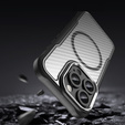 Husă pentru iPhone 16 Pro Max, Fusion Hybrid Carbon, pentru MagSafe, negru