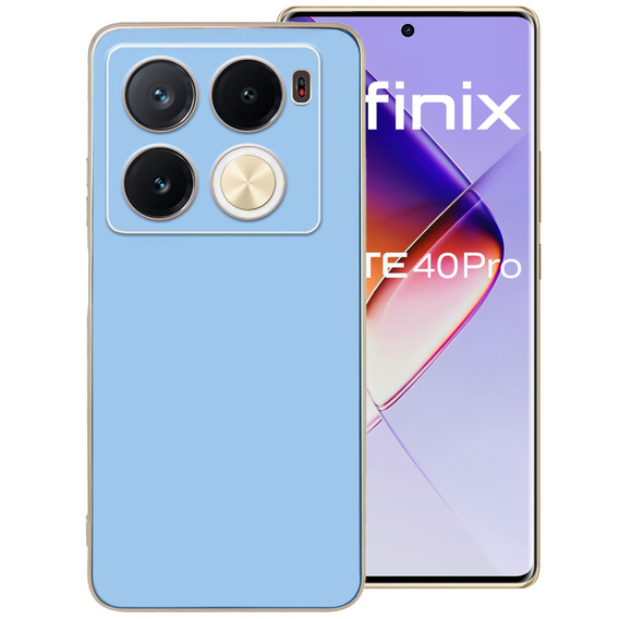 Husă pentru Infinix Note 40 Pro, Glamour CamShield, albastru