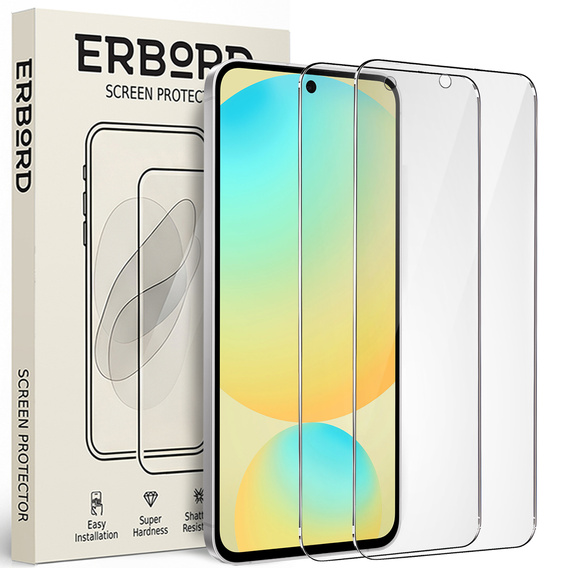 2x sticlă călită ERBORD 9H Hard Glass pe ecran pentru Samsung Galaxy S24 FE 5G