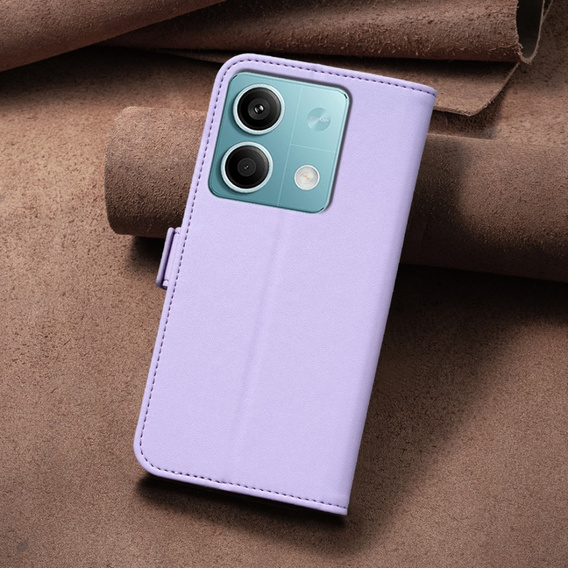 Husa cu clapetă pentru Xiaomi Redmi Note 13 5G, BINFEN Wallet, violet