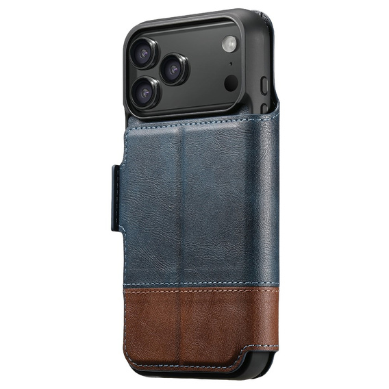 Husă flip 2 în 1 pentru iPhone 17 Pro, SUTENI, pentru MagSafe, albastru