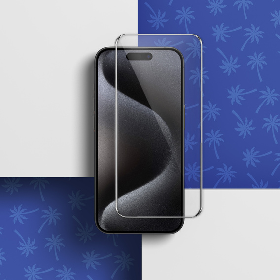 Sticlă temperată Diamond Palm pentru iPhone 15/15 Pro