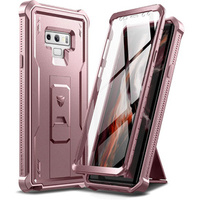 Husă blindată pentru Samsung Galaxy Note 9, Dexnor Full Body, roz rose gold