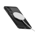Carcasa Spigen pentru Samsung Galaxy S25 Edge, Tough Armor Mag MagSafe, negru + 9H Tempered Glass