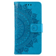 Cu clapetă pentru Realme 12 Pro 5G / 12 Pro+ 5G, Mandala, albastru