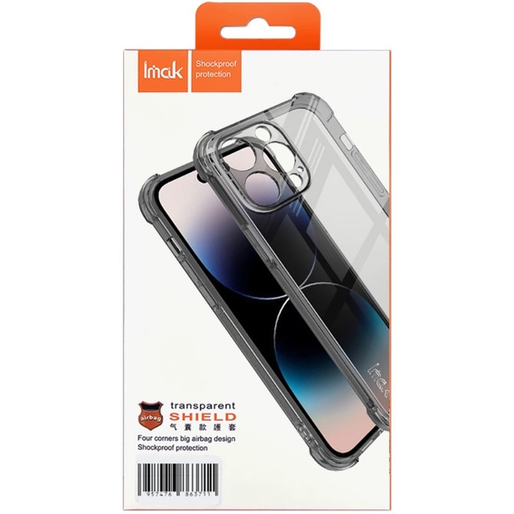 IMAK Huse pentru Samsung Galaxy A25 5G, Dropproof, transparent / negru