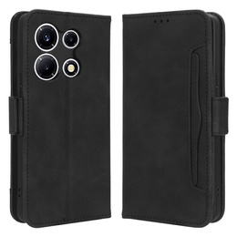 Cu clapetă pentru Infinix Note 30 VIP, Card Slot, negru