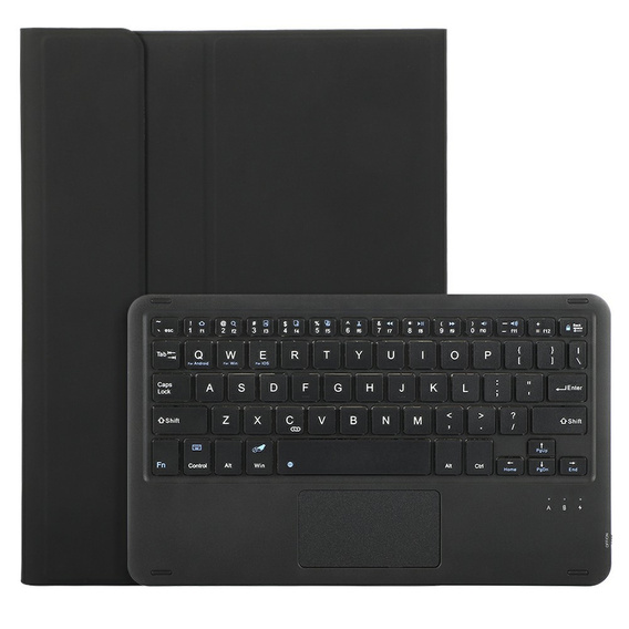 Carcasă + tastatură Samsung Galaxy Tab A9+, Leather Pen Slot TouchPad, negru