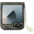 GUESS Huse pentru Samsung Galaxy Z Flip7 FE / Z Flip6, 4G Charms Collection Hardcase, maro