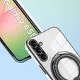 Carcasa magnetică pentru Samsung Galaxy A56, pentru MagSafe, negru + sticlă 9H