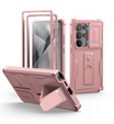 Husă blindată pentru Samsung Galaxy S25 Ultra, Dexnor Full Body (Two Frames), roz