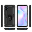 Husă blindată pentru Xiaomi Redmi 9A, Nox Case Ring, negru