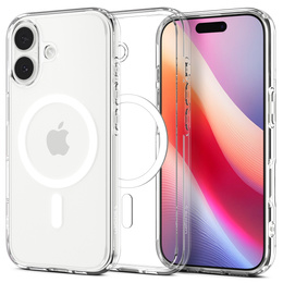 Carcasă Spigen Ultra Hybrid MagSafe pentru iPhone 17, transparentă/albă