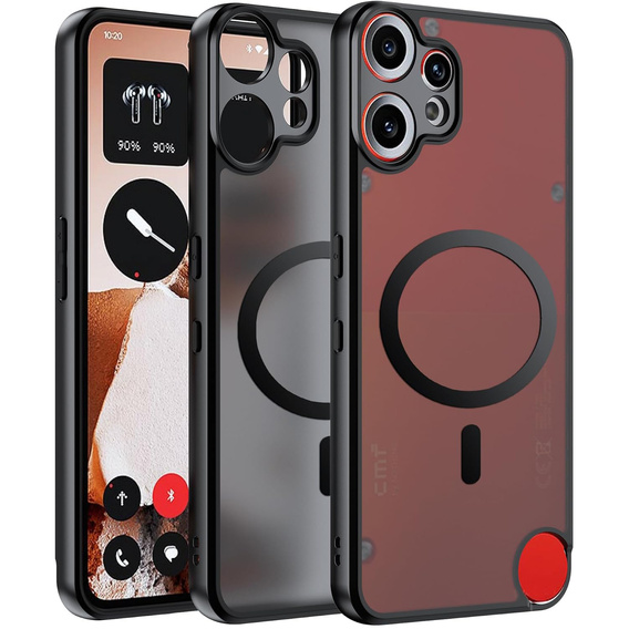 Husă pentru CMF Nothing Phone 2 Pro, pentru MagSafe, ERBORD Matt Case, negru