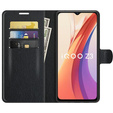 Husa cu clapetă pentru Vivo Y52 5G / Y72 5G, Split Leather, albastru