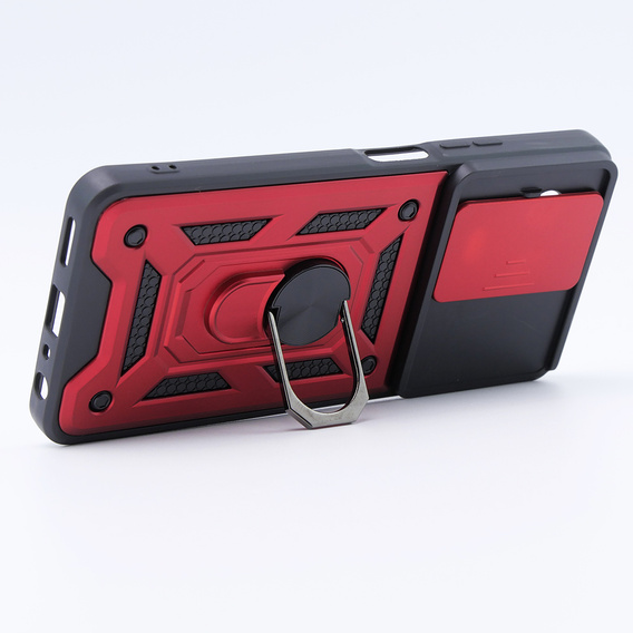 Husă blindată pentru Realme 11 5G, CamShield Slide, roșu
