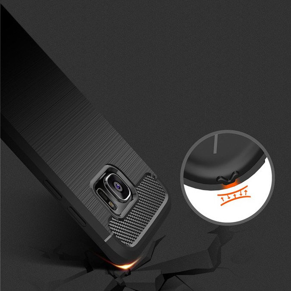 Huse pentru Samsung Galaxy S7, Carbon, negru